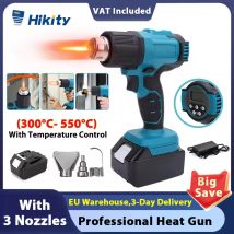 Hikity 18V pistola termica termoretraibile strumento di avvolgimento pistola ad aria calda essiccatore ad aria soffiatore termico di saldatura con controllo della temperatura per la saldatura