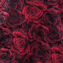 45x150cm 3D Rose Embossed Jacquard Fabric Black Yarn-dyed Jacquard Cloth Women's Dress Suit Bag DIY Sewing Fabric