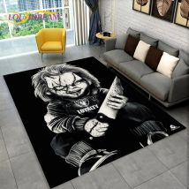 Horrorfilm Charakter Chucky sah Cartoon Bereich Teppich, Teppich Teppich für Wohnzimmer Schlafzimmer Sofa Fuß matte Dekoration rutsch feste Boden matte