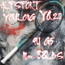 Alp qy 2,0 pro 4u 85g Kohle faser profession eller Badminton schläger ultraleichte Sportgeräte Schläger Badminton Training