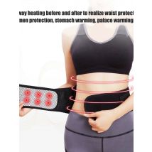 Tourmaline Self-heating Magnetic Therapy Waist Belt Lumbar Support Back Waist Support Brace Double Banded Adjustable