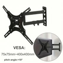 Supporto da parete per TV Monitor LCD LED da 32-55 pollici Staffa da parete per TV regolabile Estensibile Supporto da parete per TV a braccio lungo Max VESA 400x400mm