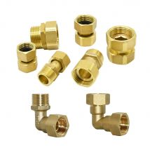Messing G1/2 G3/4 G1 Männlich Weiblich Gewinde Stecker Winkel BSP Kupfer Reparatur Armaturen Kupfer Metall Gewinde Wasser Rohr Anschluss