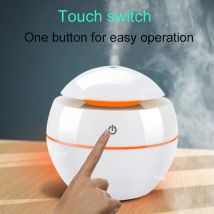 130 ml USB Aroma ätherisches Öl Diffusor Ultraschall Mini Luftbefeuchter Luftreiniger 7 Farbwechsel LED Nachtlicht für Büro Zuhause