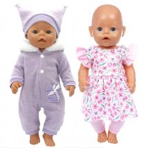 Baby Puppe Kleidung Strampler für 40 cm 38 cm Baby Puppe Mantel Winter Kleidung Drop Shipping