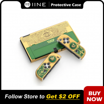 Iine gold-grüne Schutzhülle Abdeckung oled Konsole kompatibel Nintendo Switch oled