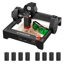 RAY5 Mini 3,5 W tragbare Lasergravur-Graveurmaschine + Schutzbrille + 8 Stück Raiser Tools DIY Drucker Desktop CNC KIT