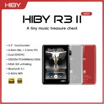 HiBy R3 II 2025 / R3 Gen 2 Music Player Bluetooth 5.1 WiFi MQA16X DSD256 Web Radio USB Audio Dongle DAC X1600E ES9219C 3.2‘’