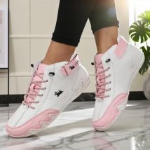 High Top Shoes for Women Spring Autumn Fashion Breath Casual Loafers Anti Slip Soft Sole Comfort Versatil Couple's Bare Boots