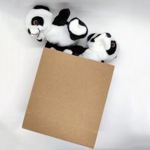 Panda intercambiabile di j. C trucchi magici mago Stage Illusions Gimmicks Prop peluche Panda giocattolo che appare dal sacchetto di carta vuoto Magia
