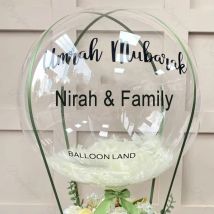 Personal isierte umrah mubarak ballons kunden spezifischer name klarer bobo ballons zum geburtstag umrah eid mubarak 2024 dekorations zubehör
