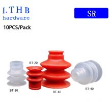 Ventosa rossa in silicone BT con aspirazione pneumatica a stella SR-20 SR-25-3 per accessori manipolatore macchine per stampaggio a iniezione
