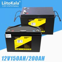 LiitoKala 12V 150Ah 200Ah 240Ah LiFePo4 batería para 4S 12,8 V RV barco motores inversor energía Solar viento