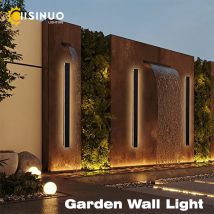 Außenwandleuchte, LED-Gartenbeleuchtung, IP65, wasserdicht, lange Streifen, für Villa, Veranda, Garage, Dezember, Wandleuchte, 110 V, 220 V, Leuchten