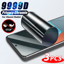 1-3 Stück Sichtschutz Keramik folie für Xiaomi Redmi Note 13 12 11 10 9 8 11s Pro Turbo Anti-Spion Full Cover Soft Filme