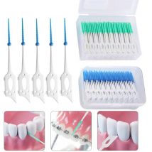 40/120 stückeInterdentalbürste Weiche silikon adaptive interdentalbürste Raum pinsel kieferorthopädische zahnspangen pinsel dental odontologia