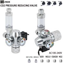 2024 DIY akwarium regulator CO2 zawór elektromagnetyczny licznik baniek System kontroli CO2 akwarium CO2 zawór redukcyjny ciśnienia