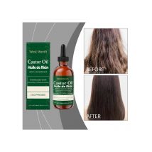 Organic Castor Oil Hair Care Essential Oil Anti Dry&Frizzy Scalp Massage Serum Smoothing Soften Shiny Hair/Eyelashes Care Produc