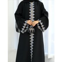 Morocco Muslim Dress Abayas Women Ramadan Embroidery Abaya Dubai Turkey Islam Kaftan Robe Longue Musulmane Vestidos Largos 2025