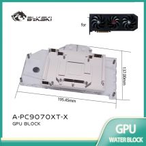 Bykski A-PC9070XT-X GPU-Block für PowerColor Reaper / Hellhound RX 9070XT Grafikkarte, dreischichtiges Strukturdesign