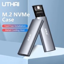 UTHAI M.6 Hard Disk Box 3.1 Dual Protocol NVME/NGFF SATA SSD Type-C 3.1 Disk Tool Free M.2 SSD Case Wbudowany metalowy radiator