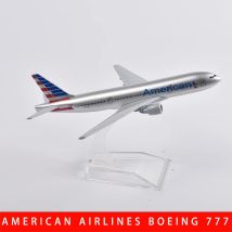 JASON TUTU 16cm  American Boeing 777 Aircraft Model Planel Airplane Diecast Metal 1/400 Scale Planes