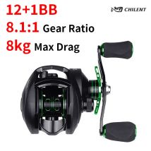 Molinete de Pesca CHILENT BS2000 com 12+1 Rolamentos (BB), Arrastoibwaximo 8kg und Entspannen Sie die Engrenagen 8,1:1