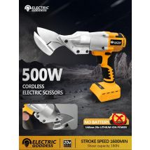 180W Cordless Yellow Electric Scissors 180N Electric Iron Shears Chrome Vanadium Steel Pruning Shears For Dewalt 20V Battery