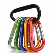 9 mm Karabiner-Feder-Karabinerhaken, Feder-Link-Haken, Clip-Haken, D-Ring-Karabinerhaken, Aluminium-Rucksack-hängender Schlüsselanhänger, nicht zum Klettern