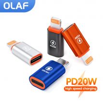 Adattatore OTG Olaf per iOS Lightning maschio a tipo c femmina Convertitore adattatore di ricarica PD veloce da 20 W per iPhone 14 13 iPad