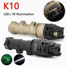 Taktische KIJI K10 IR Licht Aluminium CNC IR 850nm Beleuchtung Jagd Scout Licht K10 IR/LED Taschenlampe Fit MICH2000 ARC Helm