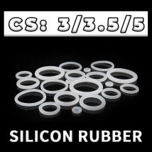 Dicke CS3/3,5/5 mm Weißer VMQ O-Ring Querschnitt Silikonkautschuk Dichtung Gummischeibe Großhandel in Spezifikationen