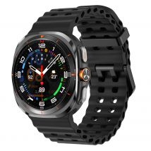 Marine Band für Samsung Galaxy Watch Ultra LTE Sport Silikon Armband Correa für Galaxy Ultra7 47mm Männer Frauen KEINE Lücken Armband