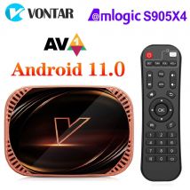 VONTAR X4 Amlogic S905X4 Smart TV Box Android 11 4GB 128G 32GB 64GB Wifi BT AV1 Lettore multimediale TVBOX 4K 1000M Set top box