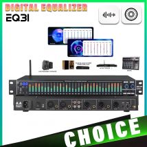EQ31SUB 31-stufiger digitaler Equalizer, professioneller Audio-Tuner für Bühnenaufführungen, Rauschunterdrückung, professionelle Audio-Bühnenausrüstung