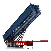 1/14 Metall 3 Achsen Funksteuerung Hydraulischer Dump-Anhänger Elektrische Markise für Spielzeug TOUCAN RC Traktor LKW Auto Fahrzeug THZH2020