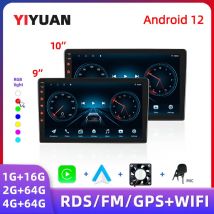 Autoradio con lettore multimediale GPS con Android 12 7/9/10 ''2 Din Universal Stereo Carplay AUTO per Volkswagen, Nissan, Hyundai