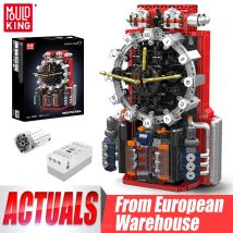 Mould King 10187 Orologio tecnico Giocattoli Il motore motorizzato Orologio Building Block Orologio Set di mattoni Regalo di Natale per bambini