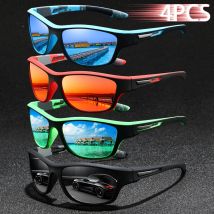 4 PCS Mode Vintage Muster Angeln Radfahren Sport Sonnenbrille Männer Frauen Laufen Bergsteigen Mann Sonnenbrille UV400Eyewear