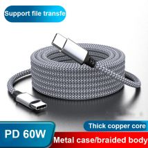 60W typ C do typu C 1M 2M 3M 5 M 8M kabel PD szybka ładowarka kabel do IPhone 15 Macbook Xiaomi Samsung przedłużacz aparatu
