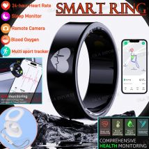 2025 Nuovo Smart Ring Rilevamento ECG Pressione sanguigna, Anello di frequenza cardiaca, Monitor della temperatura corporea Localizzazione GPS impermeabile Anello da donna per uomo