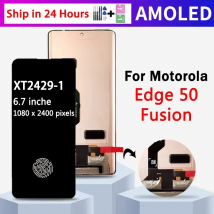 6.7 ''P-OLED edge50Fusion Display Per Motorola Moto Edge 50 Fusion Display LCD Touch Screen Digitizer Assembly Con impronta digitale