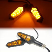 Pthene 36V 48V 52V 60V Electric E Motorcycle Scooter Bike Arrow LED Turn Signal Light Flasher Blinker Lamp Indicator Accessories