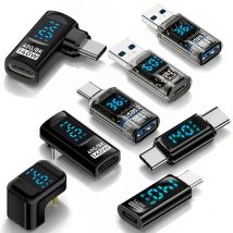 Convertitore USB tipo C da 140 W 60 W 36 W Display digitale Adattatore USB a ricarica rapida video 40 Gbps 8K per monitor portatile iPhone 17 iPad