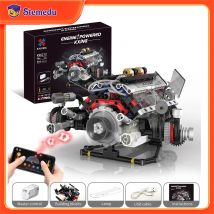 K96212 664 pz F + 1 Supercar Motore Building Blocks V8 Simulazione Modello FAI DA TE HA CONDOTTO LA Luce e Controllo APP Programmazione Mattoni di Azionamento del Motore