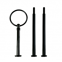 1Pcs  3 tiers cake stand rods/ceramic fruit tray handles cake stand hardware gold black silver color