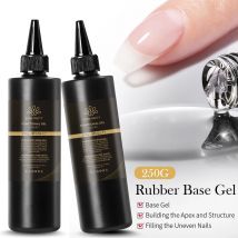 BORN PRETT 250 g klarer, milchig-weißer Gel-Nagellack auf Gummibasis, Gelee, nacktes Rosa, transparent, Soak Off UV-Konstruktionsgel, Maniküre