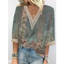 Elegantes Hemd Frauen lässig V-Ausschnitt Temperament Frauen Hemd kurze Ärmel lose Bluse Top wochen ende