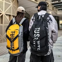 Zaino sportivo fitness di grande capacità Borsa da viaggio con scomparto per scarpe multifunzionale impermeabile Borsa a tracolla sportiva