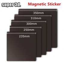 Adesivo magnetico con adesivo 3M 180/220/235/250/310/350mm Nastro magnetico per piastra di costruzione base letto stampante 3D per Ender3 CR20 K1 Max